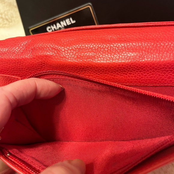 CHANEL QUILTED LEATHER WALLET COA BOX CLOTH - Picture 8 of 16